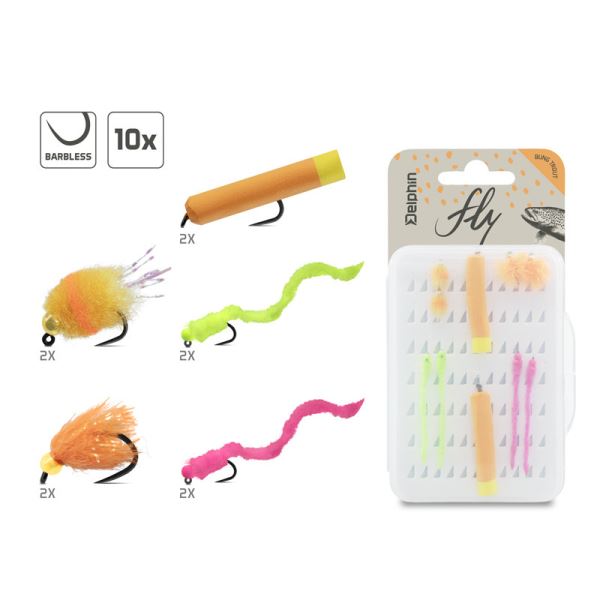 Delphin Sada Umělých mušek FLY Trout 10 ks