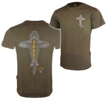 Vass Tričko Carp Rising T-Shirt Khaki - S