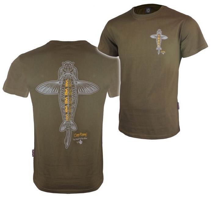 Vass Tričko Carp Rising T-Shirt Khaki