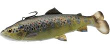 Savage Gear Gumová Nástraha Pstruh 4D Line Thru Pulsetail Trout SS Perch Trout (2)