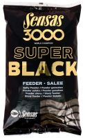 Sensas krmítková směs 3000 Dark Salty (Černé - slané) 1 kg-Feeder