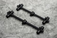 One More Cast Hrazdy Elbowz Black Anodised Aluminium 2 Rod Std 8" & 7" 2 ks (1)