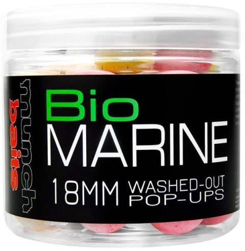 Levně Munch baits plovoucí boilies pop-ups washed out bio marine 200 ml-18 mm