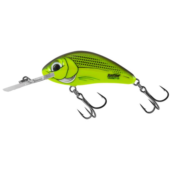 Salmo Wobler Rattlin Hornet Floating Chartreuse