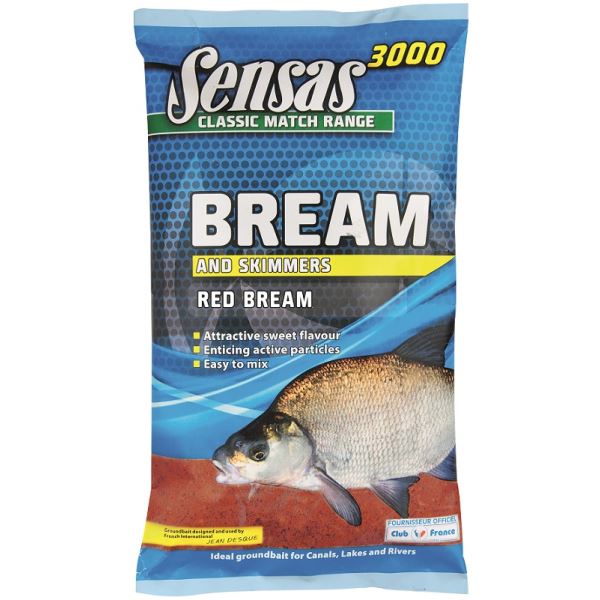 Sensas Krmení 3000 UK Super Bream Red (Cejn Červený) 1 kg