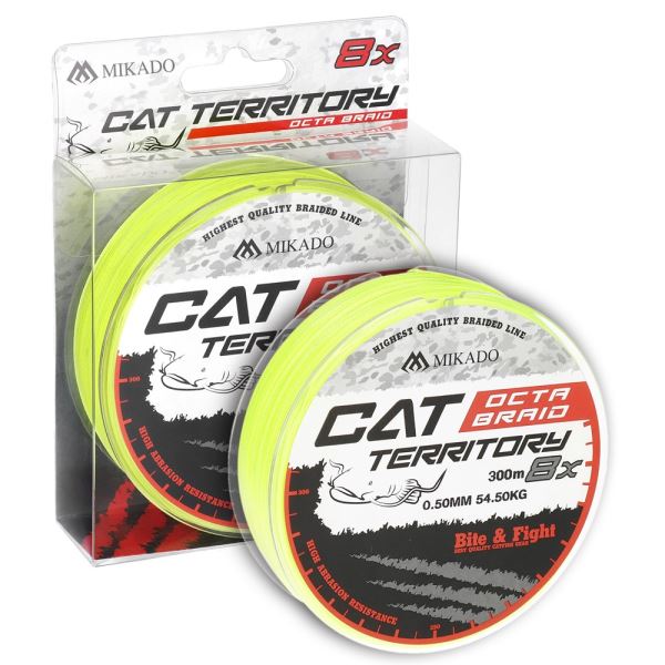 Mikado Pletená Šňůra Cat Territory Octa Braid Fluo 300 m