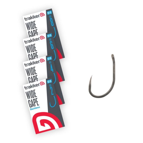 Trakker Háčky Wide Gape Hooks Barbless