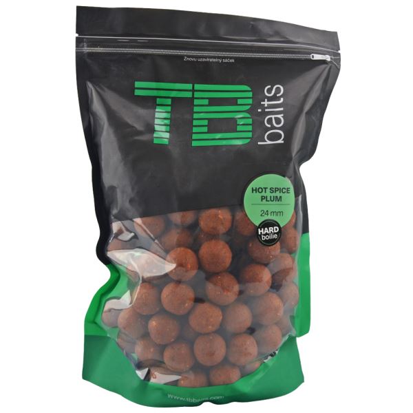 TB Baits Hard Boilie Hot Spice Plum