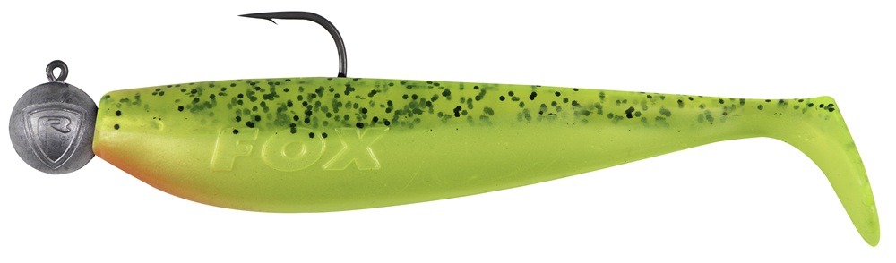 Fox rage gumová nástraha loaded zander pro shad uv lemon tiger - 10 cm 10 g