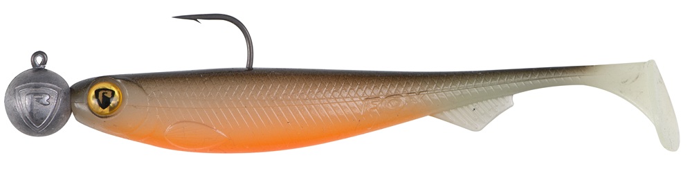 Fox rage gumová nástraha loaded slick shad uv hot olive - 11 cm 12 g