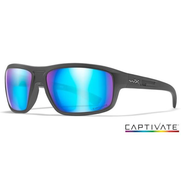 Wiley X Polarizační Brýle CONTEND Captivate Polarized Blue Mirror Smoke Grey Matte Graphite