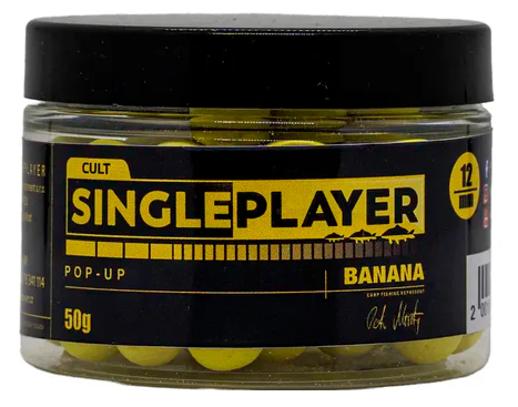 Levně Singleplayer plovoucí boilies pop-up boilies banana 50 g - 12 mm