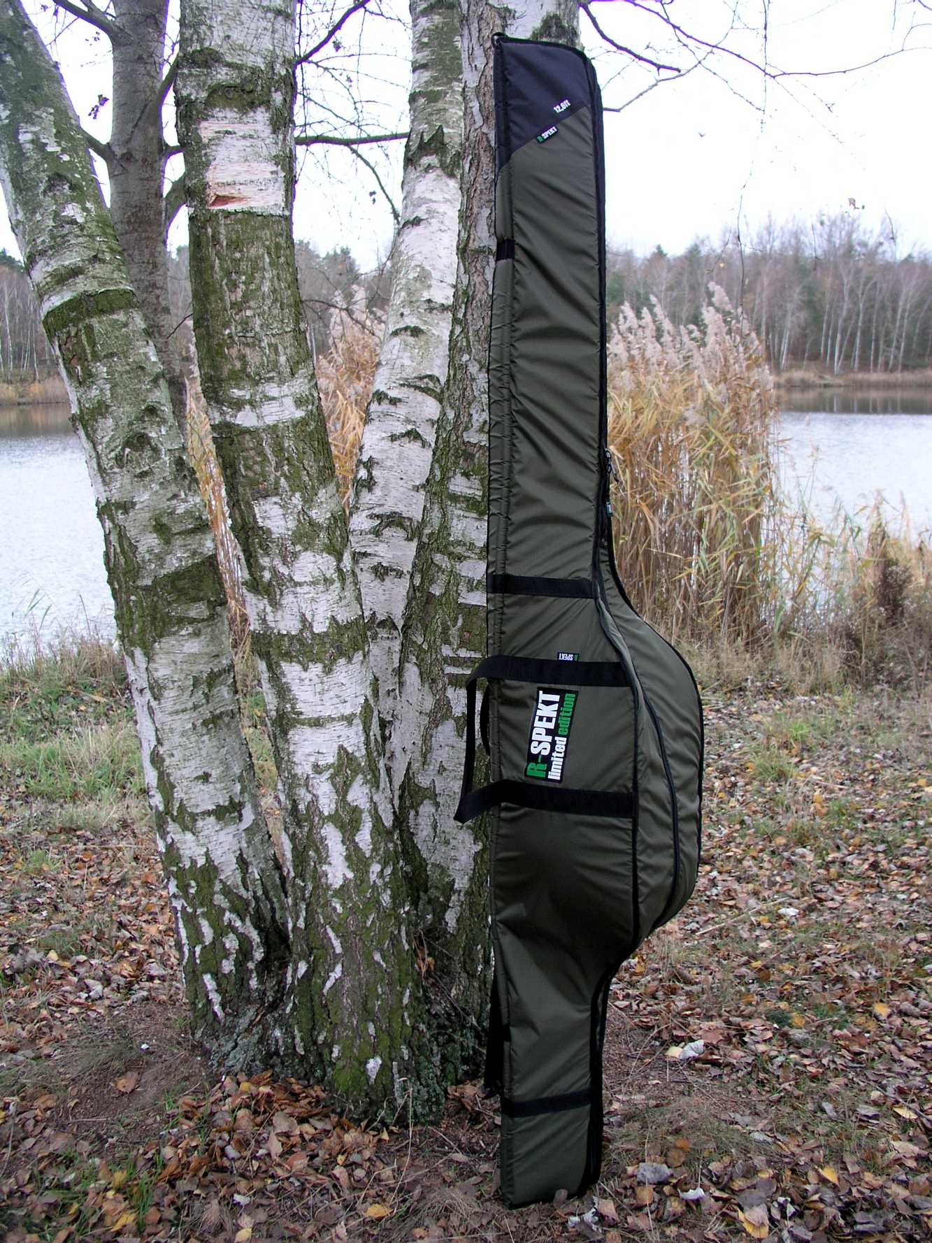 R-spekt triple polstrované khaki pouzdro na 3 pruty-150 cm 9 ft