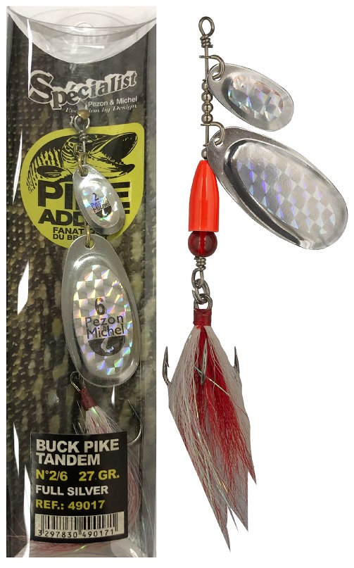 Pezon&michel třpytka buck pike tandem full silver 27 g