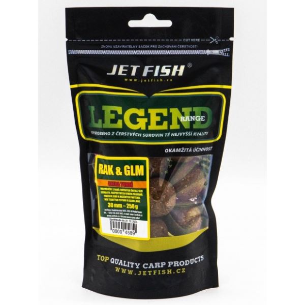 Jet Fish Extra Tvrdé Boilie Legend Range Rak GLM 250 g