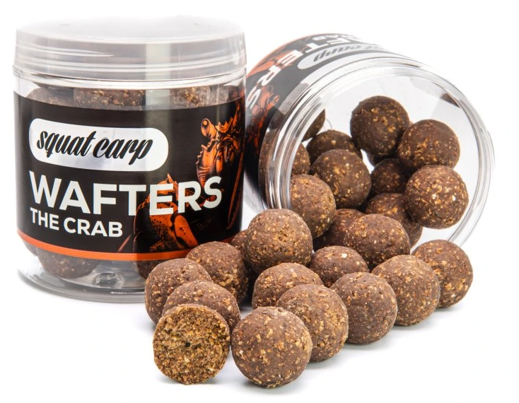 Levně Squat carp vyvážené boilies wafters the crab - 150 g 20 mm