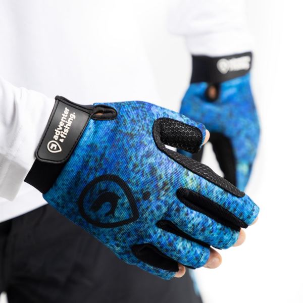 Adventer & Fishing Rukavice Pro Chytání Na Moři Bluefin Trevally s Krátkými Prsty