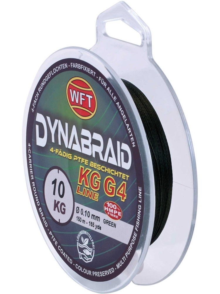 Wft splétaná šňůra round dynamix g4 green 300 m - 0,35 mm 35 kg