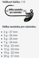 RedBass Jigová Hlavička Neváznoucí StandUp Pro Sickle 5 ks 1/0 (2)