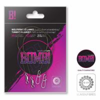 Delphin Wolfrámové lanko BOMB! s Obratlíkem a Karabinkou 2 ks (1)