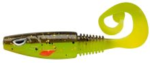 Berkley Gumová Nástraha Sick Curl Brown Chartreuse - 12 cm