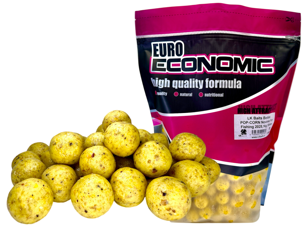 Lk baits boilie popcorn 18 mm 1 kg