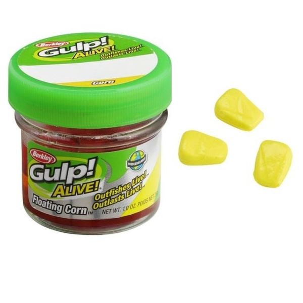 Berkley - Umělé nástrahy  Kukuřice plovoucí žlutá Gulp! Alive 50ks
