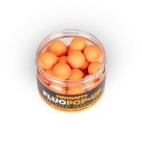 Mikbaits Plovoucí Boilie Fluo Půlnoční pomeranč 150 ml (1)