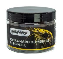 Squat Carp Tvrzené Boilies Extra Hard Dumbells Hero Krill 250 g 30x25 mm