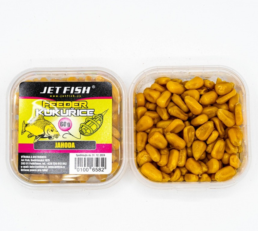 Jet fish kukuřice feeder 60 g - jahoda