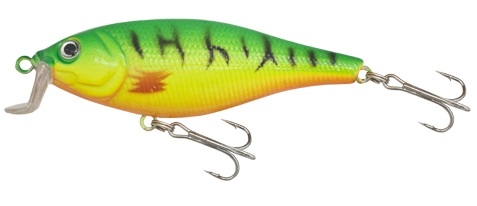 Levně Kamasaki wobler fat shad zelená-žlutá 9 cm 14 g