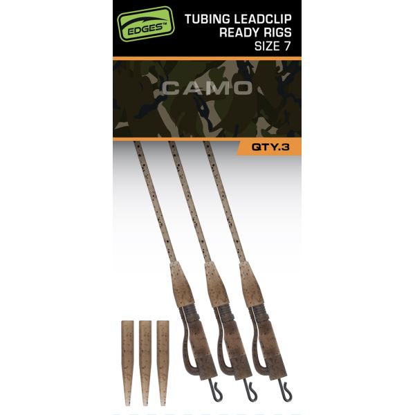 Fox Závěsky Edges Tubing Leadclip Ready Rigs Size 7 3 ks