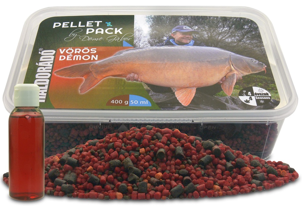 Haldorádó pelety pellet pack by döme gábor 400 g + 50 ml aroma - červený démon