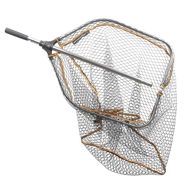 Levně Savage gear podběrák pro folding rubber large mesh folding-velikost l (65x50 cm)