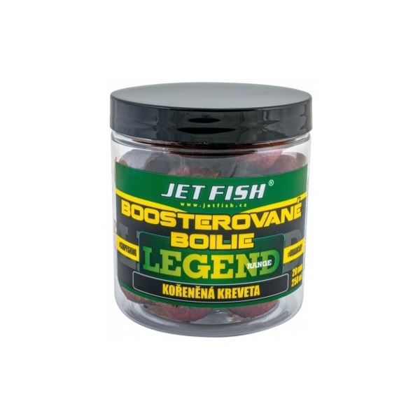 Jet Fish Boosterované Boilie Legend Range Kořeněná Kreveta 250 ml