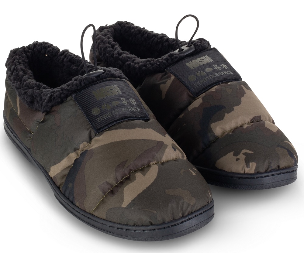 Levně Nash nazouváky zt deluxe bivvy slipper camo - 39