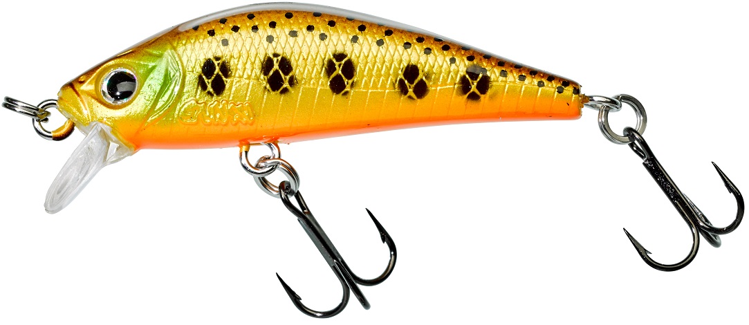 Levně Gunki wobler gamera f 3,9 cm 1,7 g gold trout