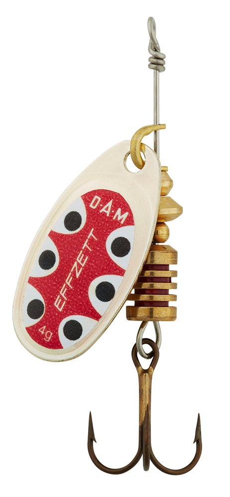 Levně Dam třpytka standard spinner silver black dot - velikost 4 hmotnost 10 g