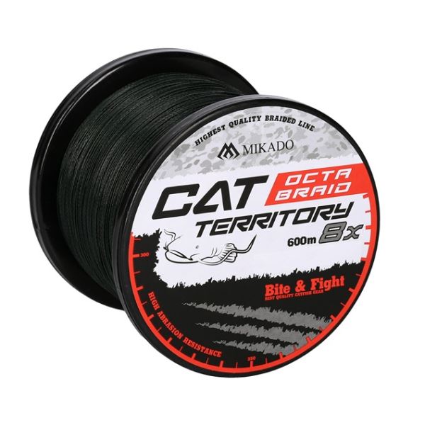 Mikado Splétaná Šňůra Cat Territory Octa Braid Zelená 600 m