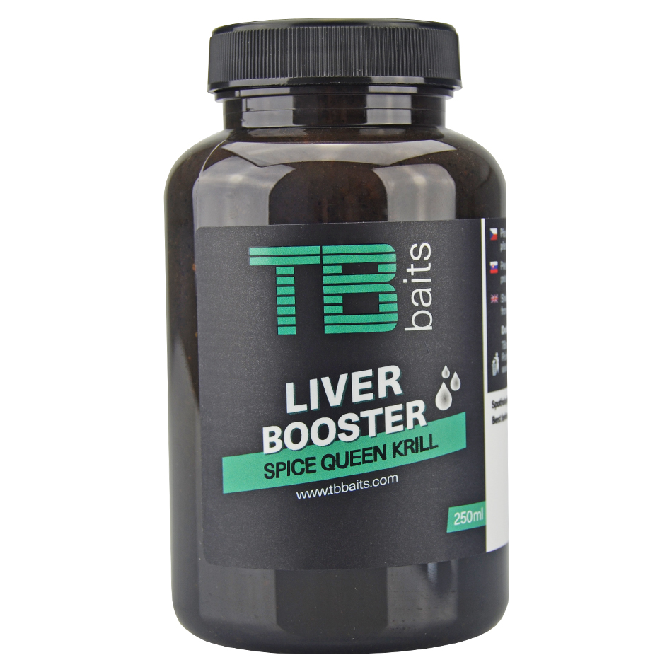 Levně Tb baits liver booster spice queen krill-250 ml