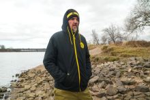 Black Cat Mikina Black Zipped Hoody (4)