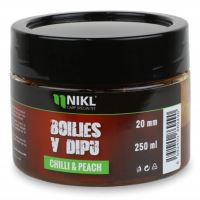 Nikl Boilies V Dipu Chilli & Peach 250 g Nikl Boilies V Dipu Chilli & Peach 250 g