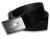 Kožený opasek 35 mm s kovovou přezkou Kapr - Černý