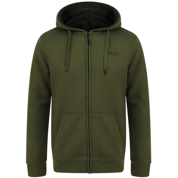 Navitas Mikina Sherpa Zip Hoody Green