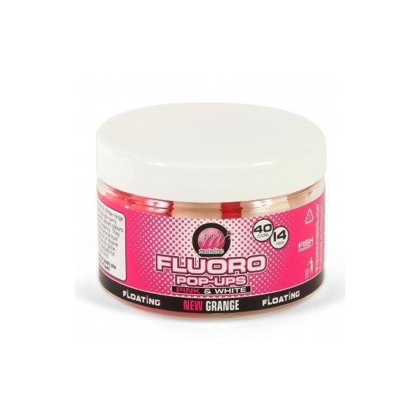 Mainline Plovoucí Boilie Bright Pink and White Pop-ups Essential Cell 14 mm 150 ml