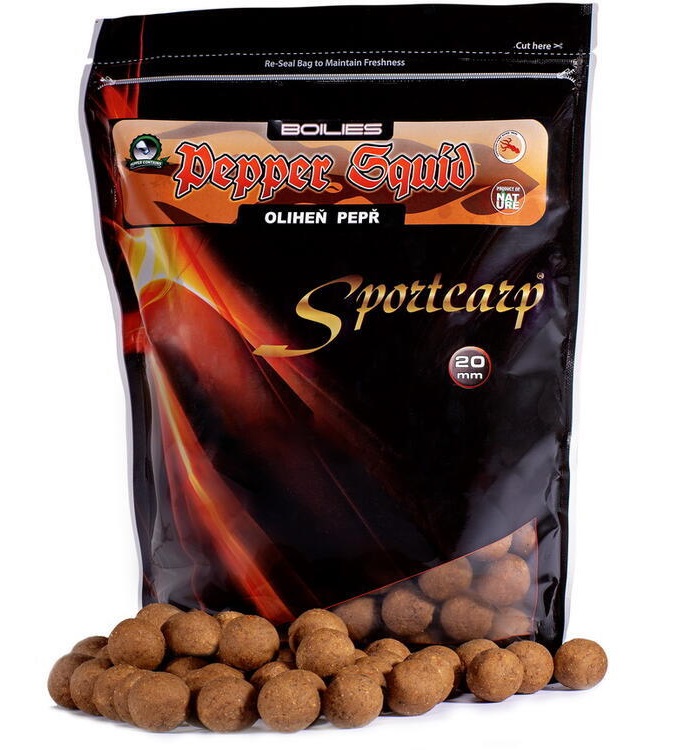 Sportcarp boilies pepper squid 1 kg 18 mm