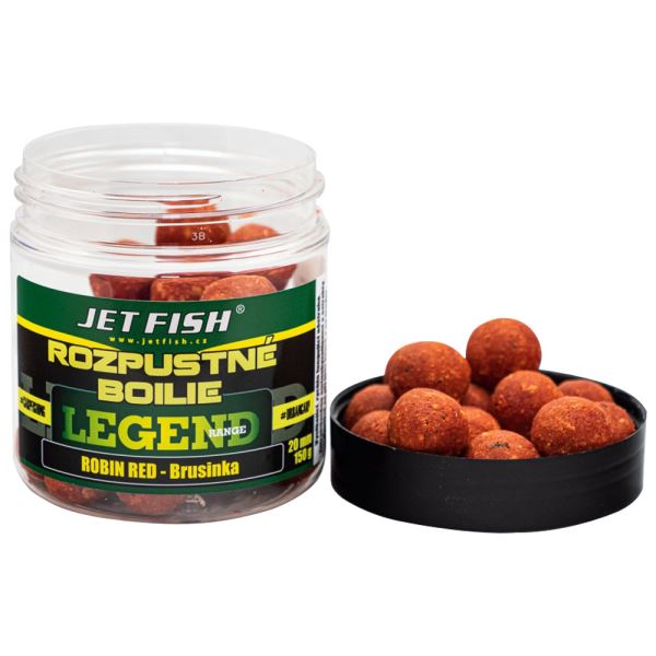 Jet Fish Rozpustné Boilie Legend Range Robin Red Brusinka 250 ml