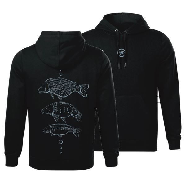 Giants Fishing Mikina Tři Kapři Černá