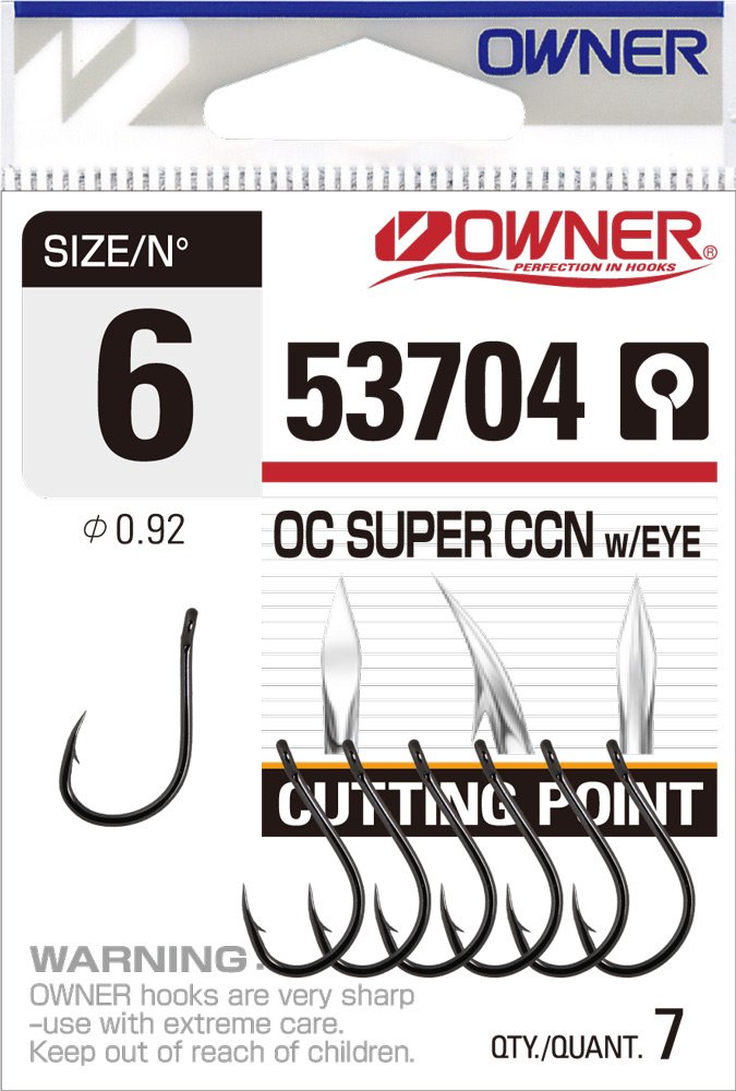 Owner háček s očkem cutting point 53704-velikost 4 / 7ks