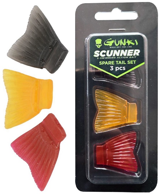Gunki náhradní ocásky scunner 17,5 cm 3ks